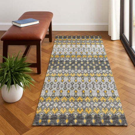 Dalyn Brisbane BR1 Pewter Rug shown in a room