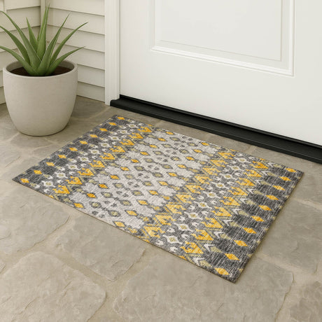 Dalyn Brisbane BR1 Pewter Rug outdoor lifestyle image
