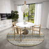 Dalyn Brisbane BR1 Pewter Rug shown in a room