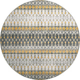 Dalyn Brisbane BR1 Pewter Rug round rug