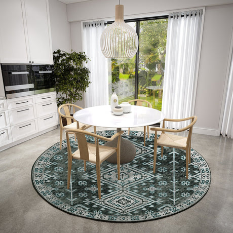 Dalyn Brisbane BR2 Midnight Rug shown in a room