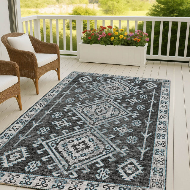 Dalyn Brisbane BR2 Midnight Rug outdoor lifestyle image