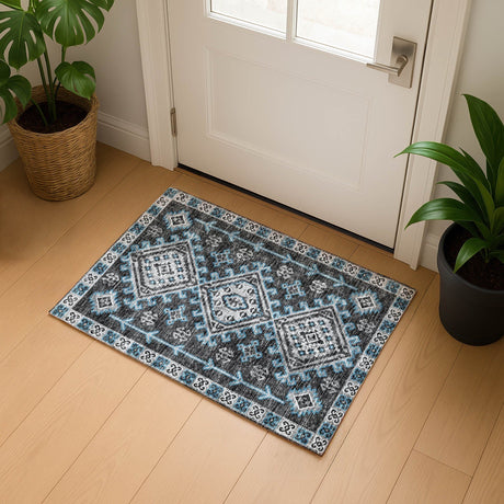 Dalyn Brisbane BR2 Midnight Rug shown in a room