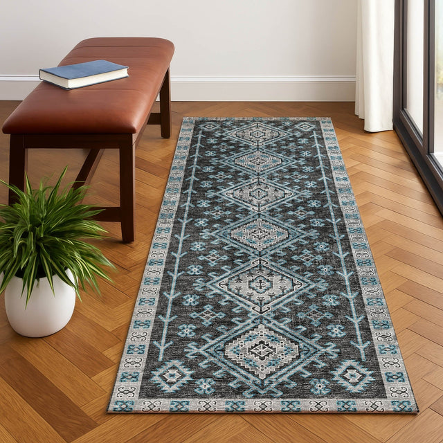 Dalyn Brisbane BR2 Midnight Rug shown in a room
