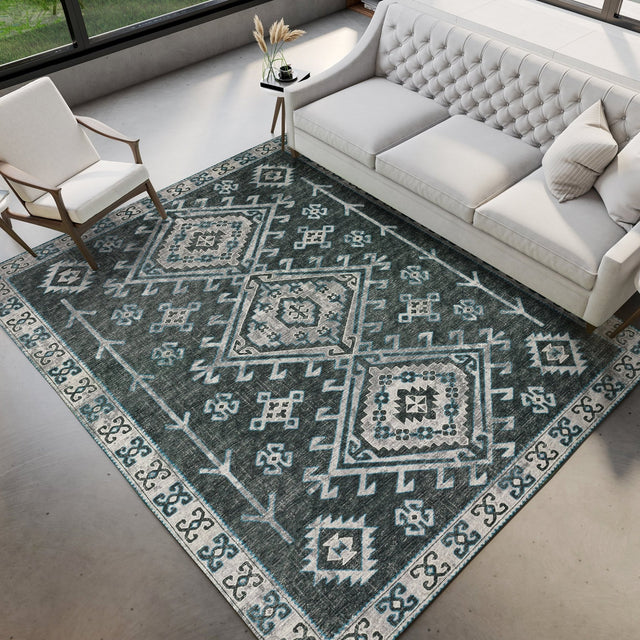 Dalyn Brisbane BR2 Midnight Rug shown in a room