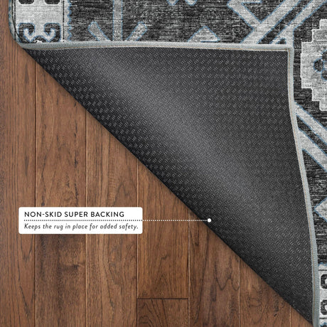 Dalyn Brisbane BR2 Midnight Rug backing detail