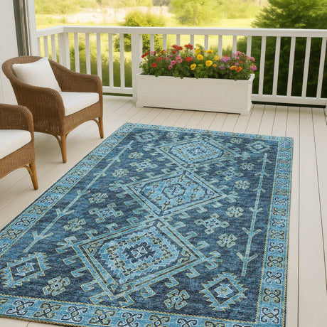 Dalyn Brisbane BR2 Navy Rug outdoor lifestyle image