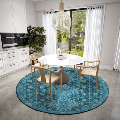 Dalyn Brisbane BR2 Navy Rug shown in a room