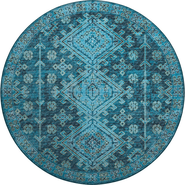 Dalyn Brisbane BR2 Navy Rug round rug