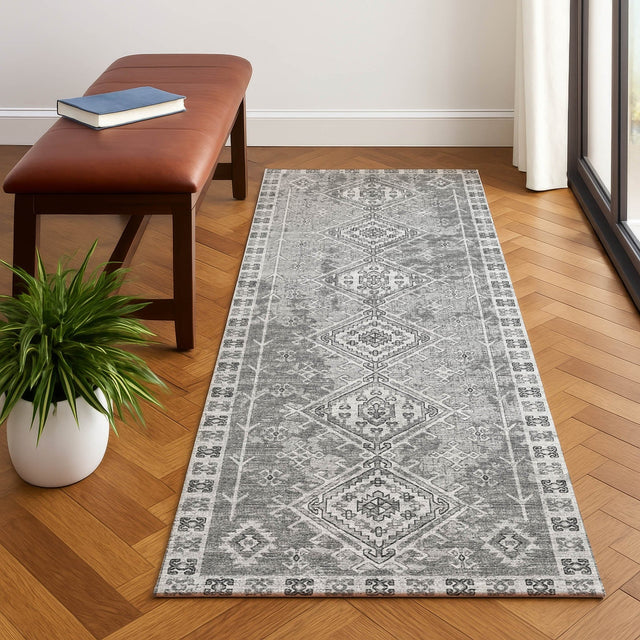 Dalyn Brisbane BR2 Silver Rug shown in a room