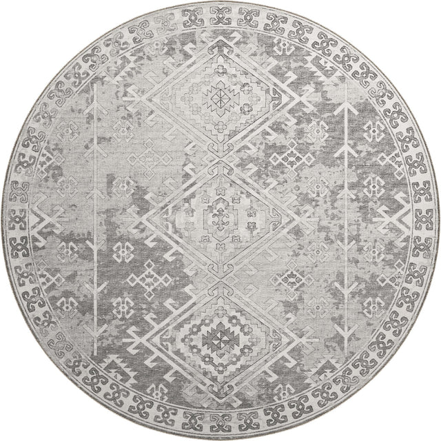 Dalyn Brisbane BR2 Silver Rug round rug