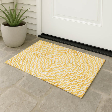 Dalyn Brisbane BR3 Gold Rug outdoor lifestyle image