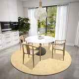 Dalyn Brisbane BR3 Gold Rug shown in a room