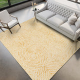 Dalyn Brisbane BR3 Gold Rug shown in a room