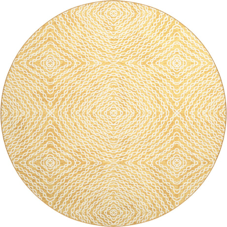 Dalyn Brisbane BR3 Gold Rug round rug
