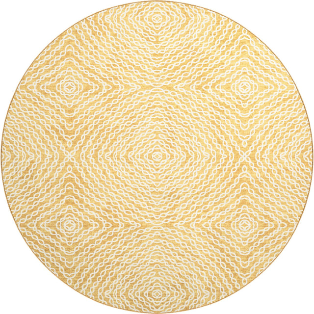 Dalyn Brisbane BR3 Gold Rug round rug