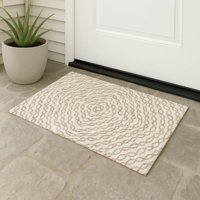 Dalyn Brisbane BR3 Ivory Rug outdoor lifestyle image