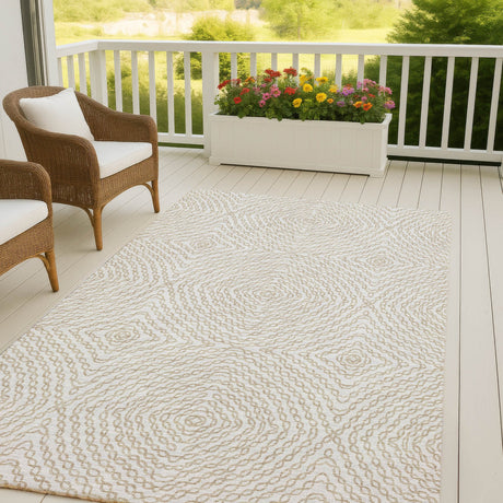 Dalyn Brisbane BR3 Ivory Rug outdoor lifestyle image