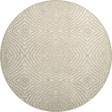 Dalyn Brisbane BR3 Ivory Rug round rug