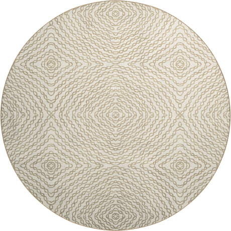 Dalyn Brisbane BR3 Ivory Rug round rug