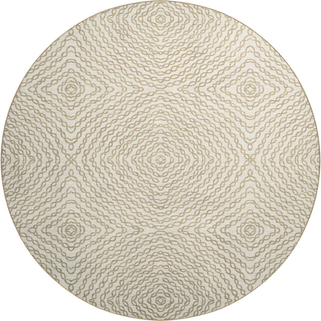 Dalyn Brisbane BR3 Ivory Rug round rug