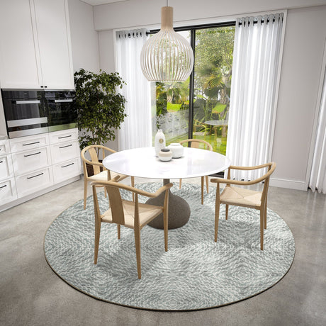 Dalyn Brisbane BR3 Metal Rug shown in a room