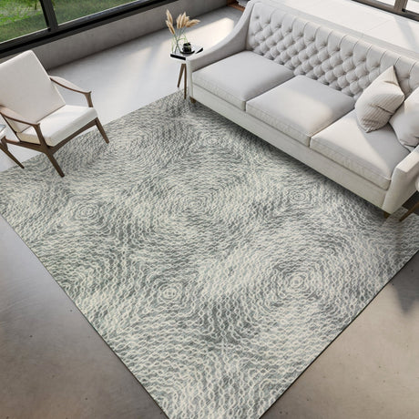 Dalyn Brisbane BR3 Metal Rug shown in a room