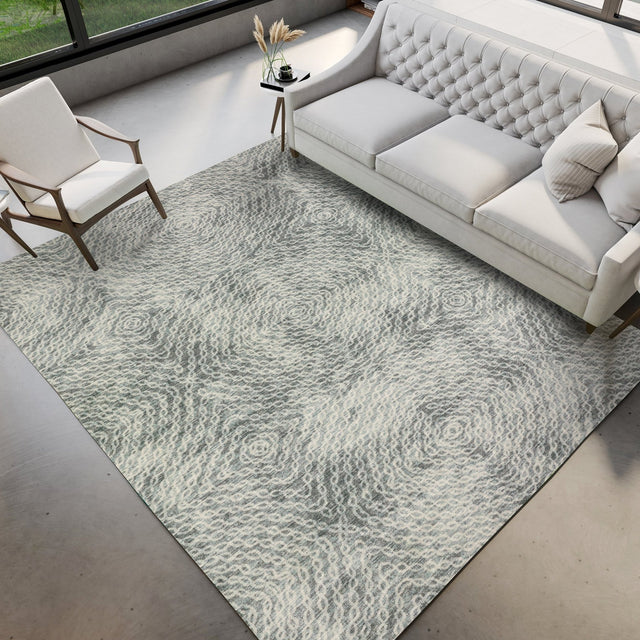 Dalyn Brisbane BR3 Metal Rug shown in a room