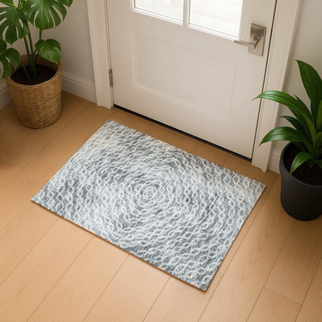 Dalyn Brisbane BR3 Metal Rug shown in a room