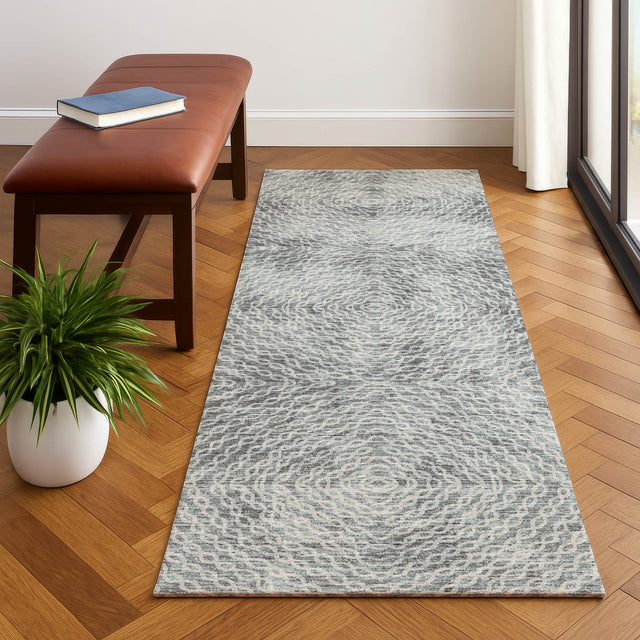 Dalyn Brisbane BR3 Metal Rug shown in a room