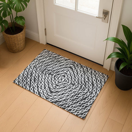 Dalyn Brisbane BR3 Midnight Rug shown in a room