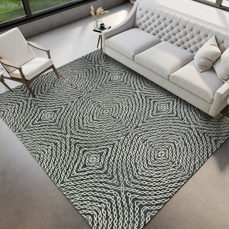 Dalyn Brisbane BR3 Midnight Rug shown in a room