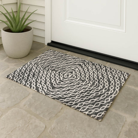 Dalyn Brisbane BR3 Midnight Rug outdoor lifestyle image