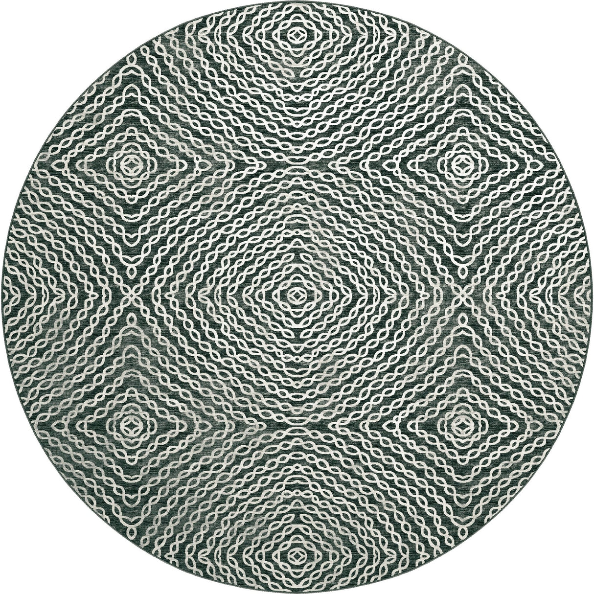 Dalyn Brisbane BR3 Midnight Rug round rug