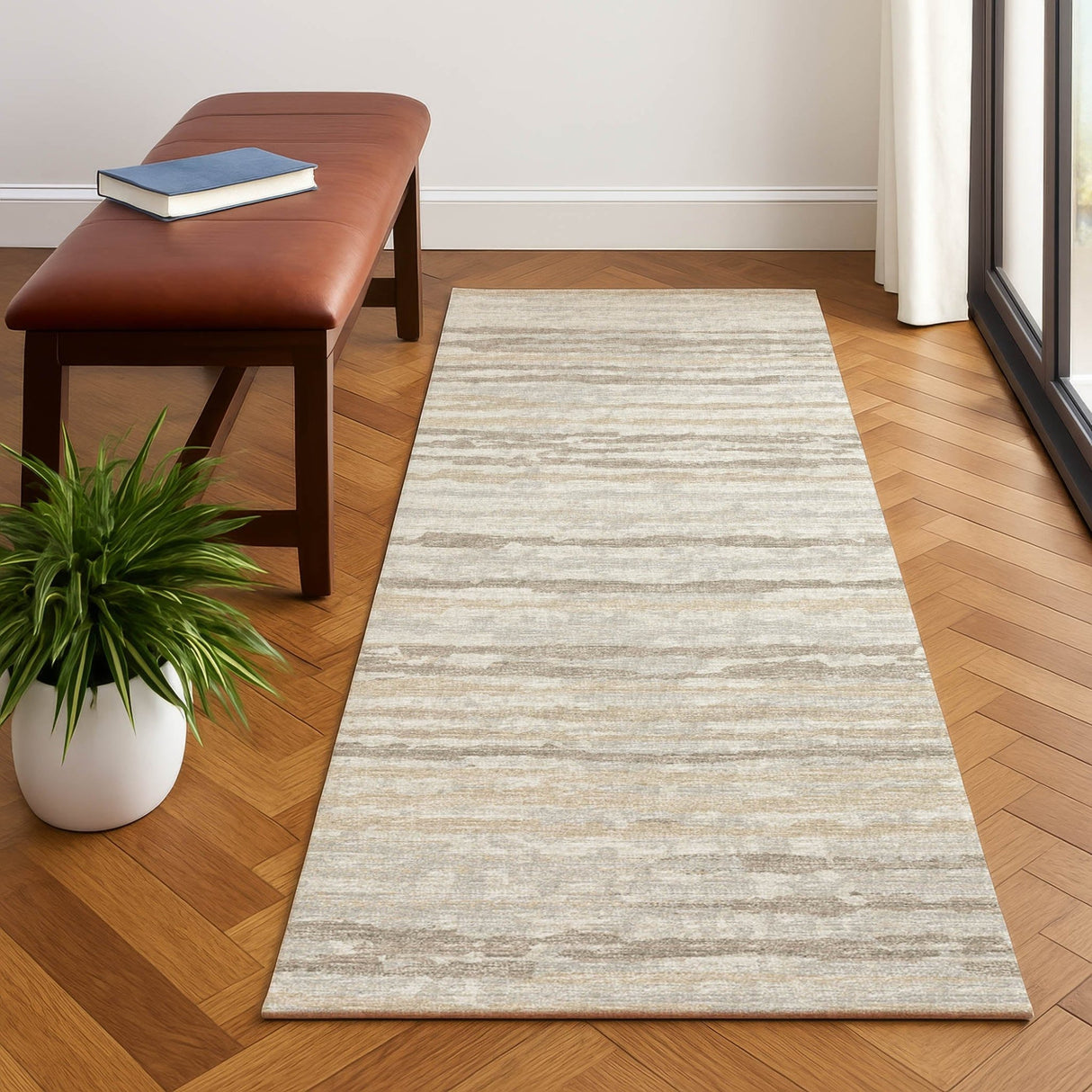 Dalyn Brisbane BR4 Linen Rug shown in a room