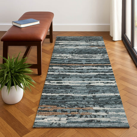 Dalyn Brisbane BR4 Midnight Rug shown in a room