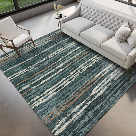 Dalyn Brisbane BR4 Midnight Rug shown in a room