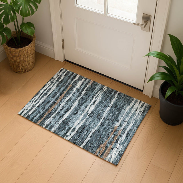 Dalyn Brisbane BR4 Midnight Rug shown in a room