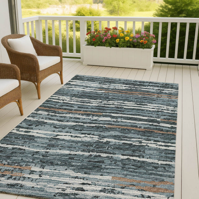 Dalyn Brisbane BR4 Midnight Rug outdoor lifestyle image