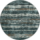 Dalyn Brisbane BR4 Midnight Rug round rug