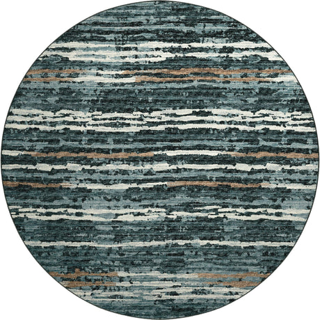 Dalyn Brisbane BR4 Midnight Rug round rug