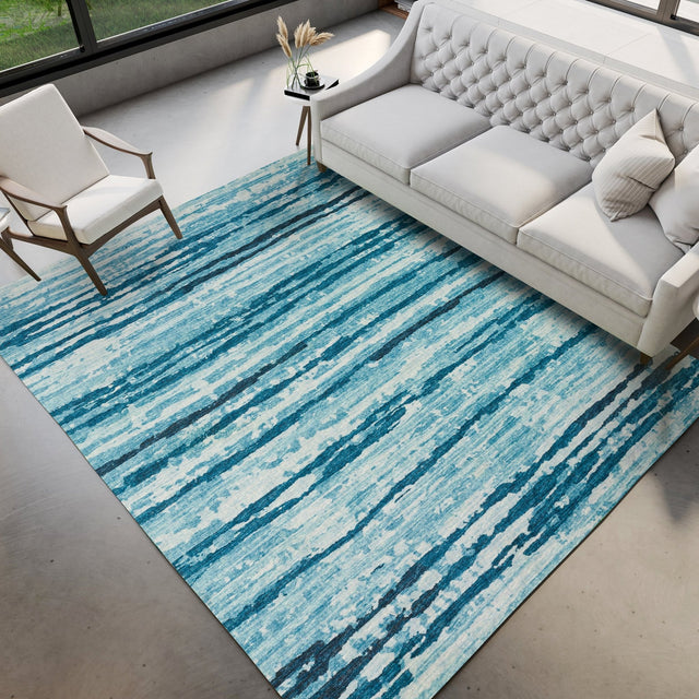 Dalyn Brisbane BR4 Sky Rug shown in a room