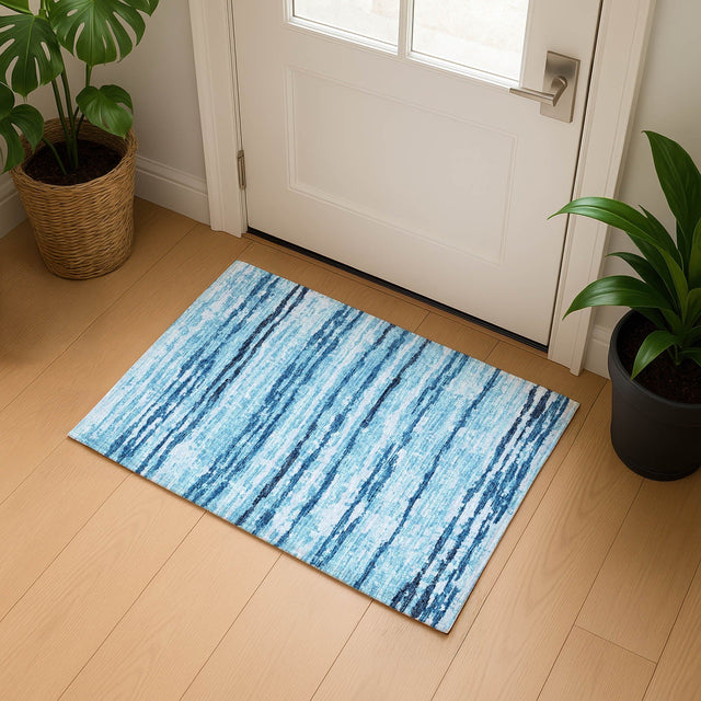Dalyn Brisbane BR4 Sky Rug shown in a room