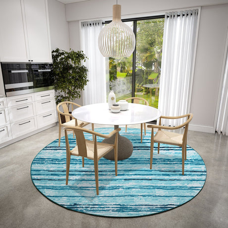 Dalyn Brisbane BR4 Sky Rug shown in a room