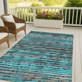 Dalyn Brisbane BR4 Teal Rug outdoor lifestyle image
