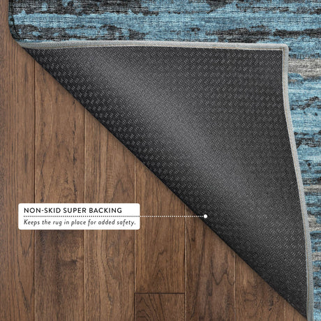 Dalyn Brisbane BR4 Teal Rug backing detail