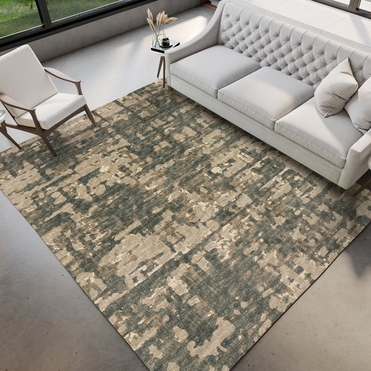 Dalyn Brisbane BR5 Desert Rug shown in a room