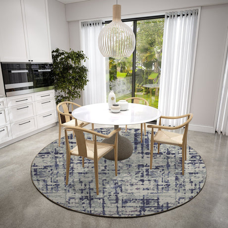 Dalyn Brisbane BR5 Eggplant Rug shown in a room