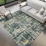 Dalyn Brisbane BR5 Gold Rug shown in a room
