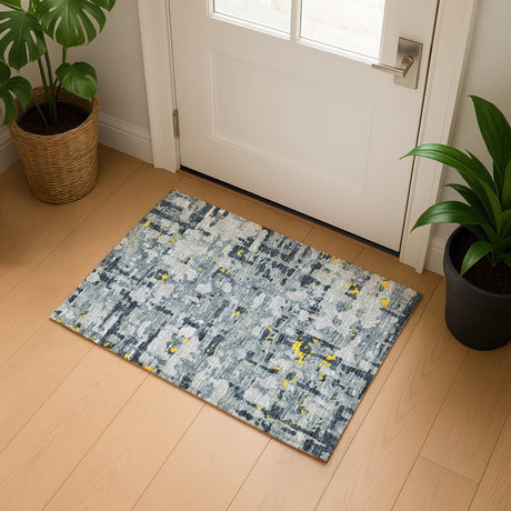 Dalyn Brisbane BR5 Gold Rug shown in a room